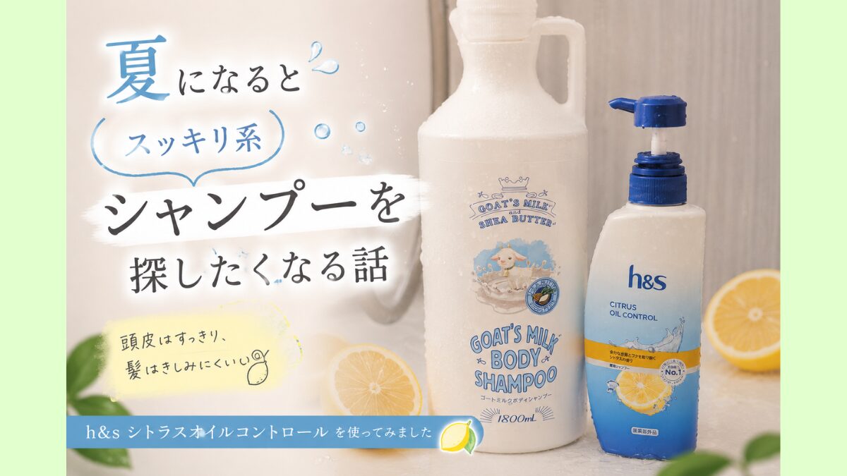 夏になると「スッキリ系シャンプー」を探したくなる話